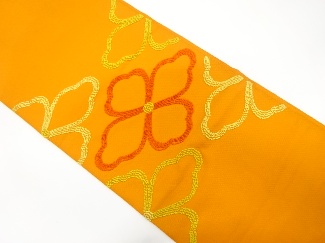 JAPANESE NAGOYA OBI / WOVEN FLOWER